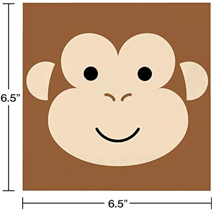 MONKEY NAPKINS, 16 CT - Image 2